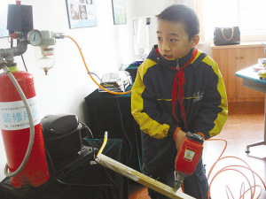 宁波一10岁小学生发明装修用消声泵-装修,气泵