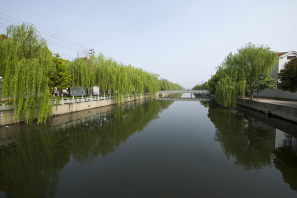 余姚泗门镇湖心江整治前后