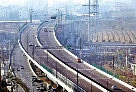 南北外环快速路部分高架段通车--中国宁波网-天一论坛