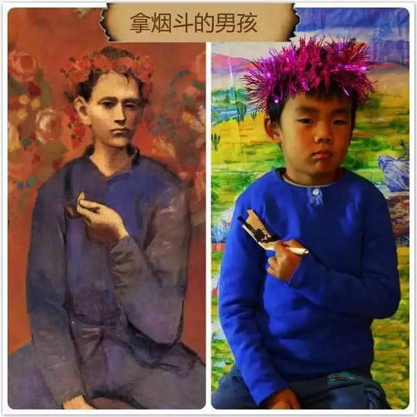 小学生世界名画模仿秀是在下输了