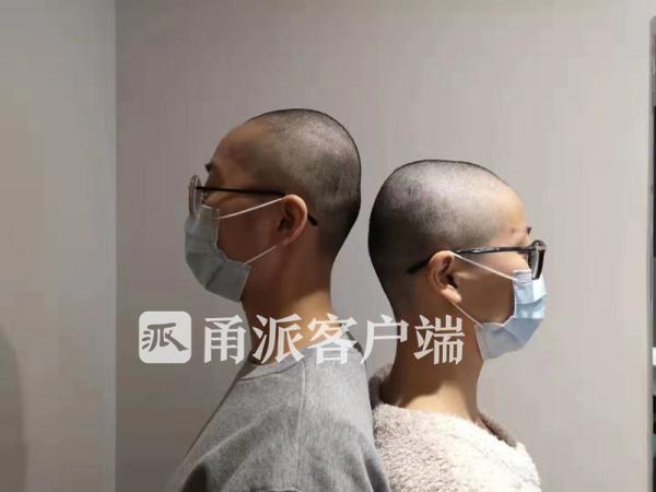 女护士变身光头女汉子 宁波援汉医护人员拼了