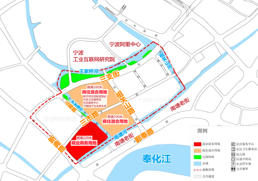 宁波市区7个地方拟调整规划包括三市荪湖姜山